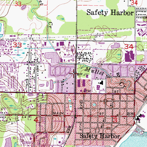 Topographic Map of Daisy Douglas Park, FL