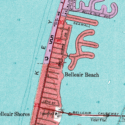 Topographic Map of 20th Street Park, FL