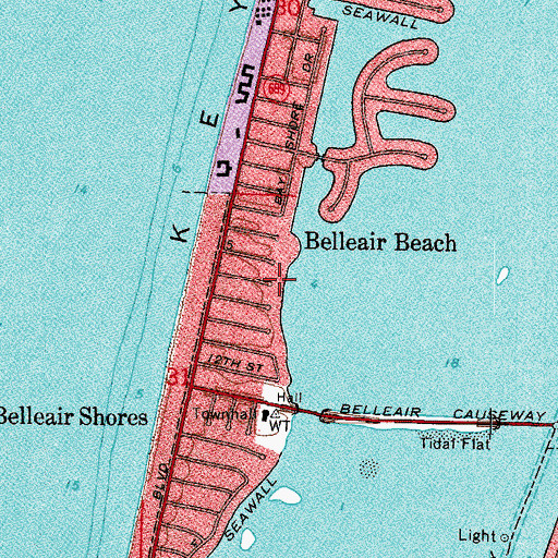 Topographic Map of 16th Street Park, FL