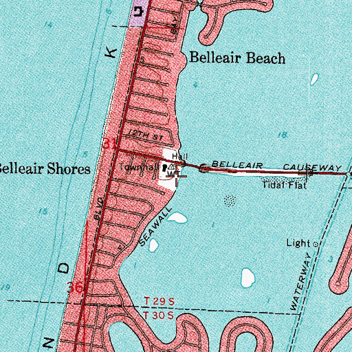 Topographic Map of Bayside Park, FL