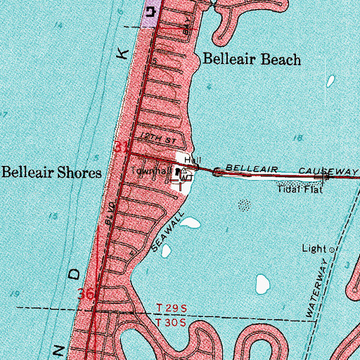Topographic Map of Veterans Park, FL