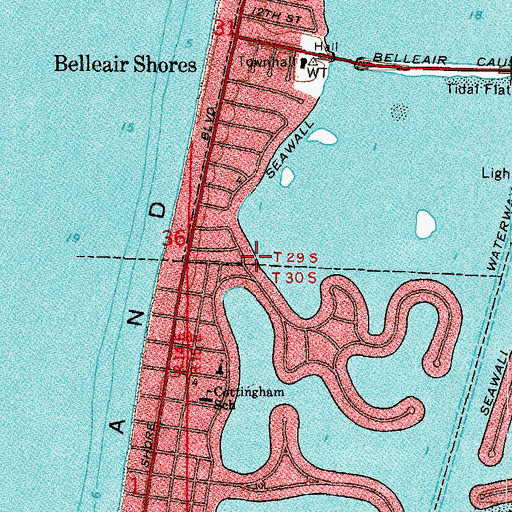 Topographic Map of South Park, FL