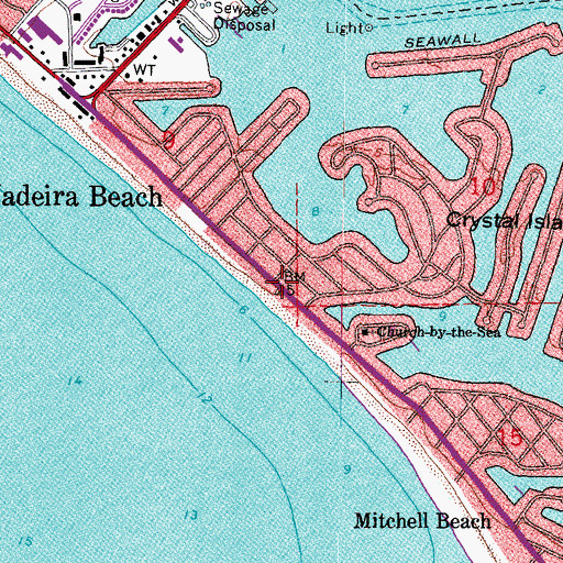 Topographic Map of Tom and Kitty Stuart Park, FL