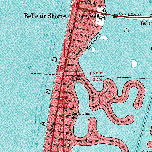Topographic Map of Brown Park, FL