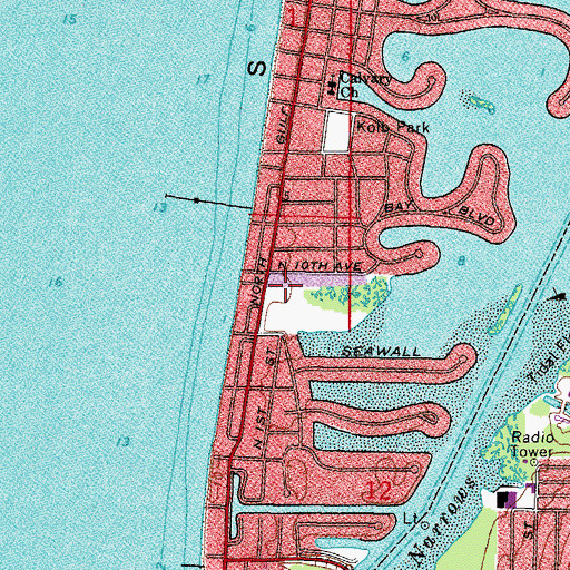Topographic Map of Leash-Free Dog Park, FL
