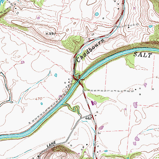 Topographic Map of Formans Ford (historical), KY