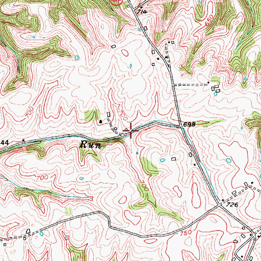 Topographic Map of Goodwin Spring (historical), KY