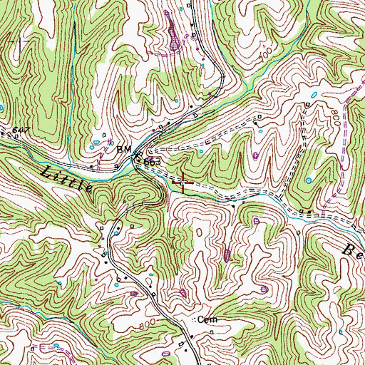 Topographic Map of Gray School (historical), KY
