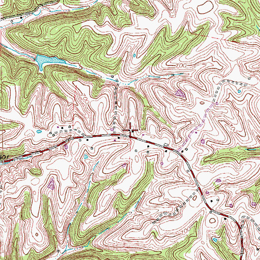 Topographic Map of Locust Gove School (historical), KY