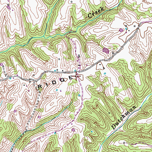 Topographic Map of Martin School (historical), KY