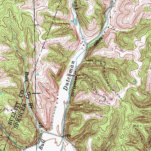 Topographic Map of Pleasant Valley School (historical), KY