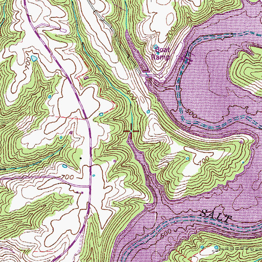 Topographic Map of Stillhouse Branch, KY