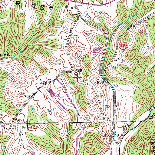 Topographic Map of Sullivan School (historical), KY
