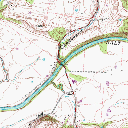 Topographic Map of Waterford Post Office (historical), KY