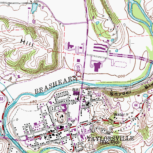 Topographic Map of Willow Spring (historical), KY
