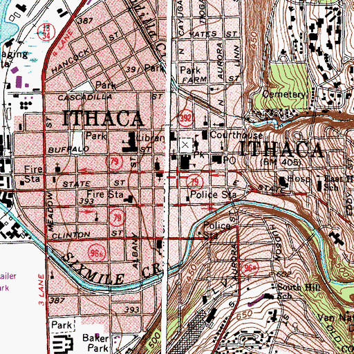 Topographic Map of Clinton House, NY