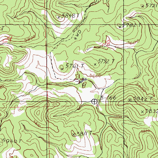 Topographic Map of Black CCC Tank, NM