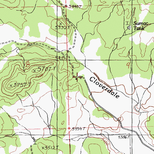 Topographic Map of Pendleton Ranch, NM