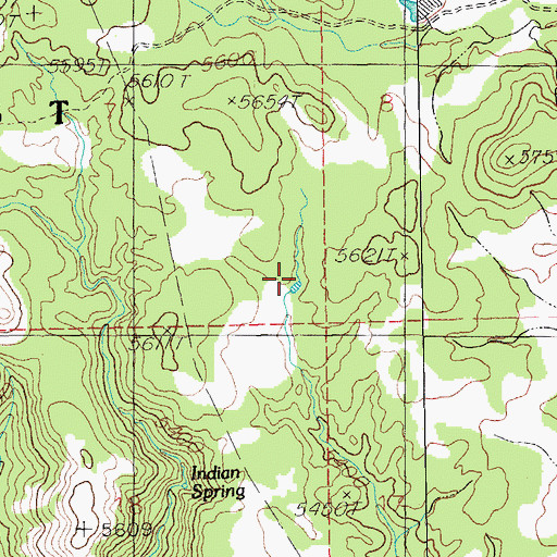 Topographic Map of Granite Tank, NM