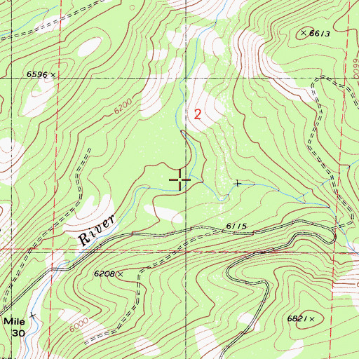 Topographic Map of Bell Creek, CA