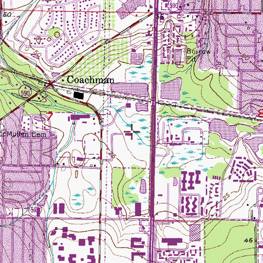 Topographic Map of Carpenter Field, FL