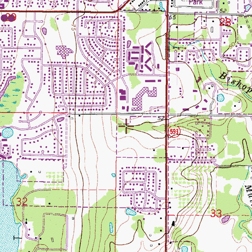 Topographic Map of Chautauqua Park East, FL