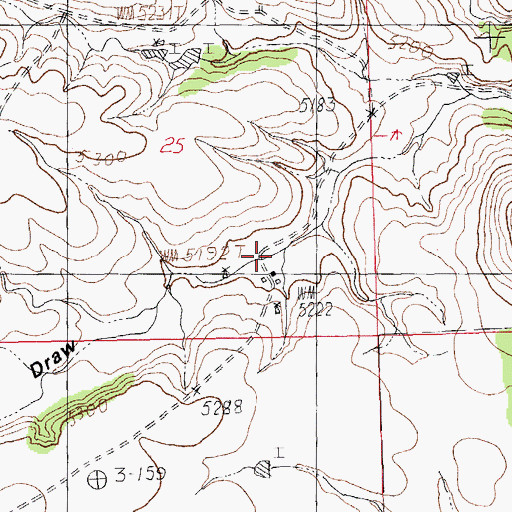 Topographic Map of Upshaw Ranch, NM
