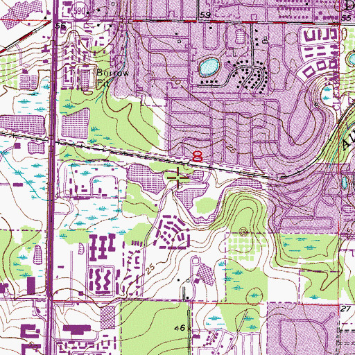 Topographic Map of Cliff Stephens Park, FL