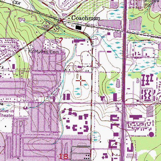Topographic Map of Joe Dimaggio Fields, FL