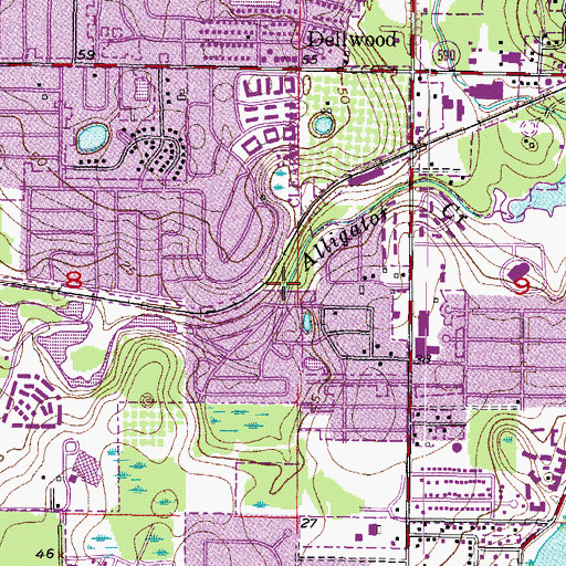 Topographic Map of Kapok Park, FL