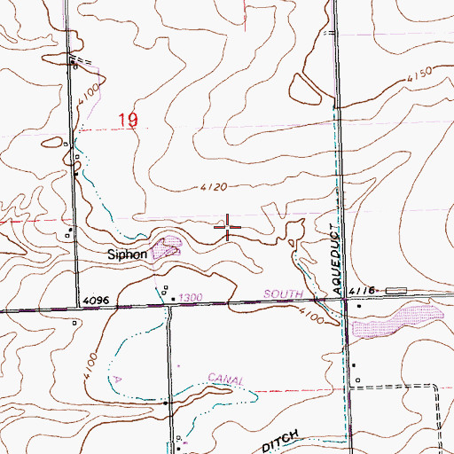 Topographic Map of Buschham Spill, ID