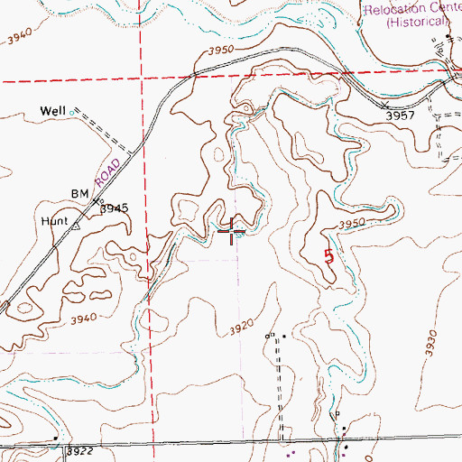 Topographic Map of E-1 Canal, ID