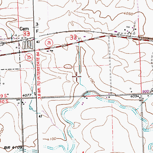 Topographic Map of Lateral C-11, ID