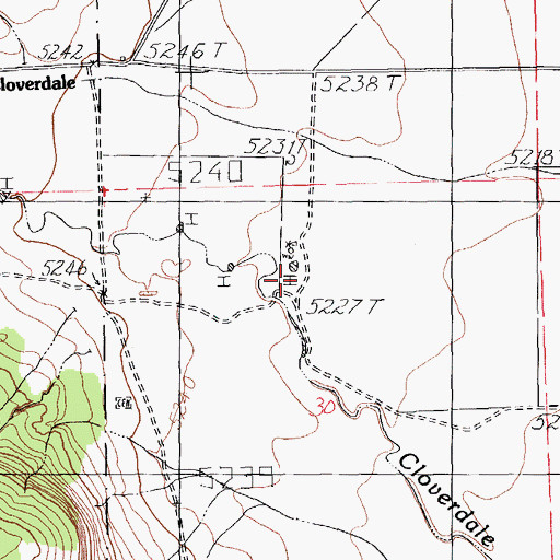 Topographic Map of Pendleton Ranch, NM