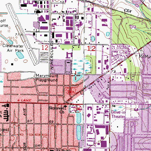 Topographic Map of Terrace Lake, FL