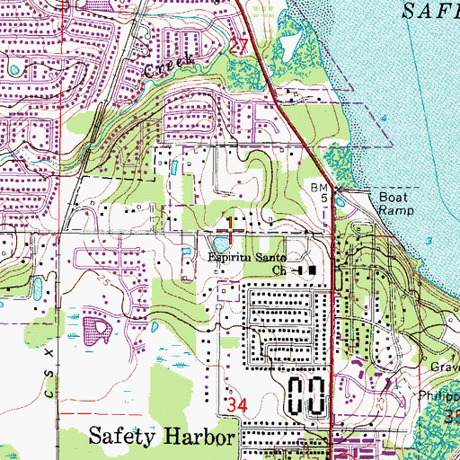 Topographic Map of Woodgate Park, FL