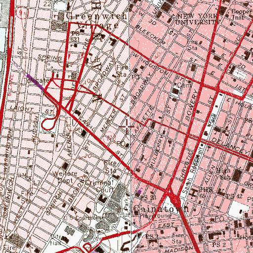 Topographic Map of French Culinary Institute, NY