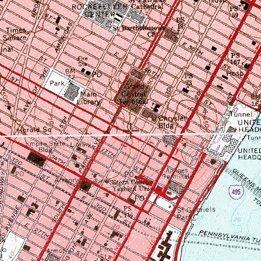 Topographic Map of Amity Language Institute, NY