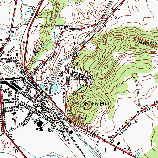 Topographic Map of Boonville Cemetery, NY