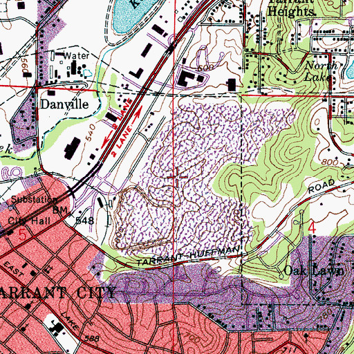 Topographic Map of Dolcito Quarry, AL