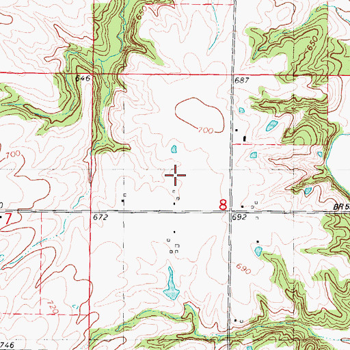 Topographic Map of Lubbert Farm, IL