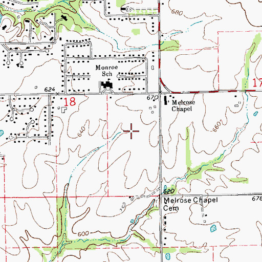 Topographic Map of Tuthill Farm, IL