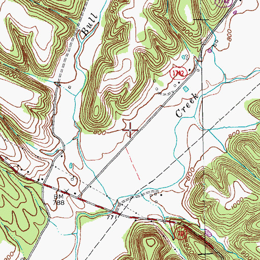 Topographic Map of Beech Grove School (historical), KY