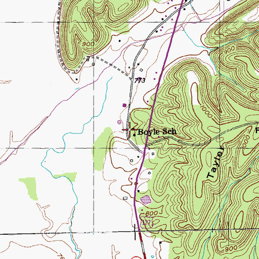 Topographic Map of Boyle (historical), KY