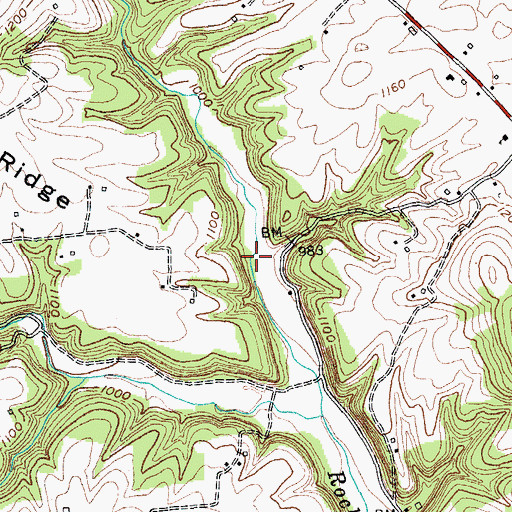 Topographic Map of Bright Post Office (historical), KY