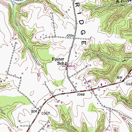 Topographic Map of Foster (historical), KY