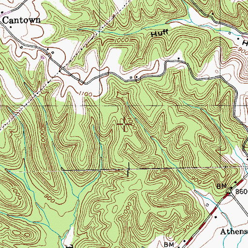 Topographic Map of Gilpin Hill, KY