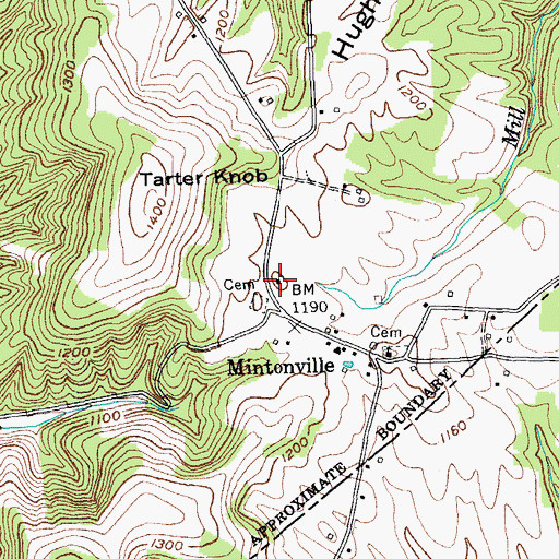 Topographic Map of Grave Hill Cemetery, KY