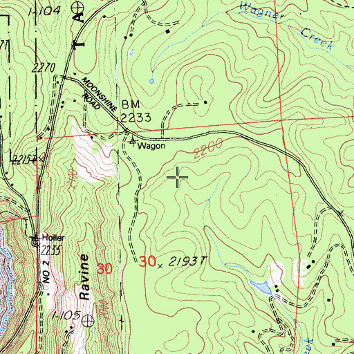Topographic Map of Beresford Ranch, CA