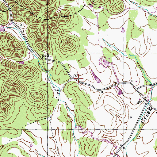 Topographic Map of Peck Post Office (historical), KY
